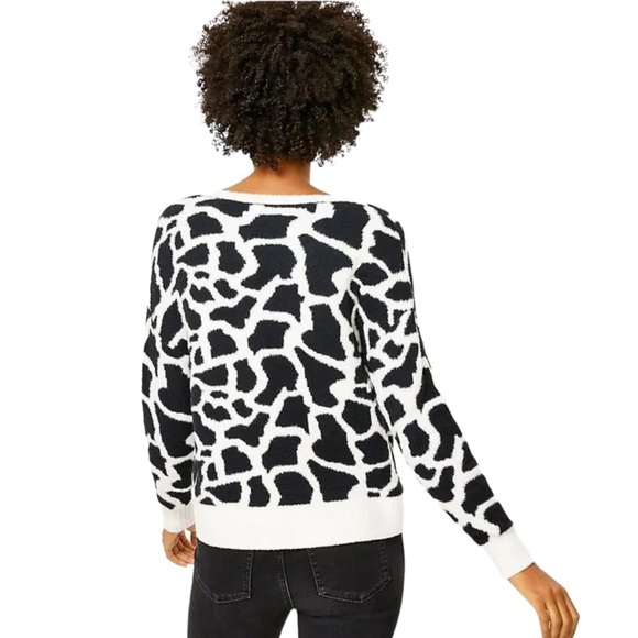 Loft Sweater Size 3X Western Cow Print Comfort Pullover Ultra Soft V Neck Boho - Picture 12 of 12